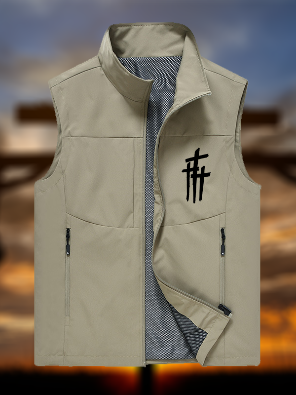 Faith Cross Jesus God Christian Outdoor Quick-dry Vest