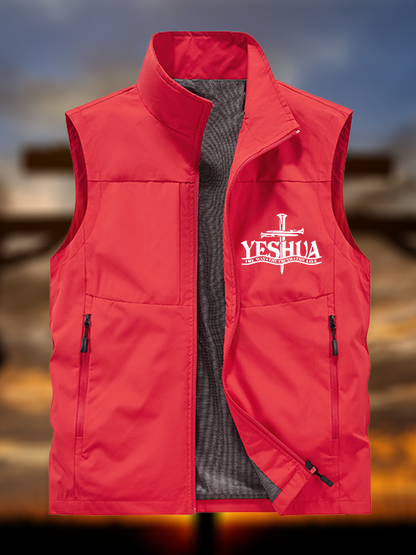 Yeshua the way the truth the life Jesus God Christian Outdoor Quick-dry Vest