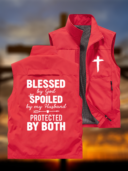 God Bless Jesus God Christian Outdoor Quick-dry Vest