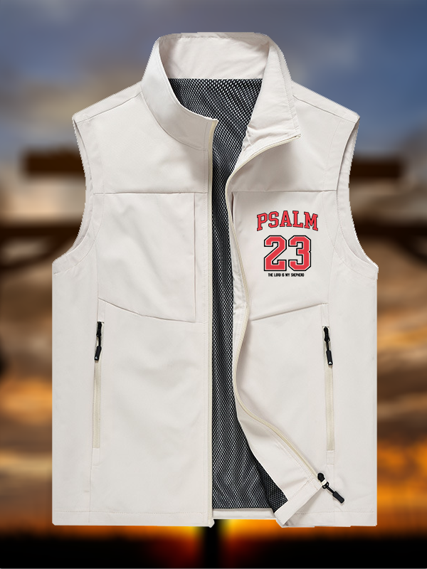 Psalm 23  Jesus God Christian Outdoor Quick-dry Vest