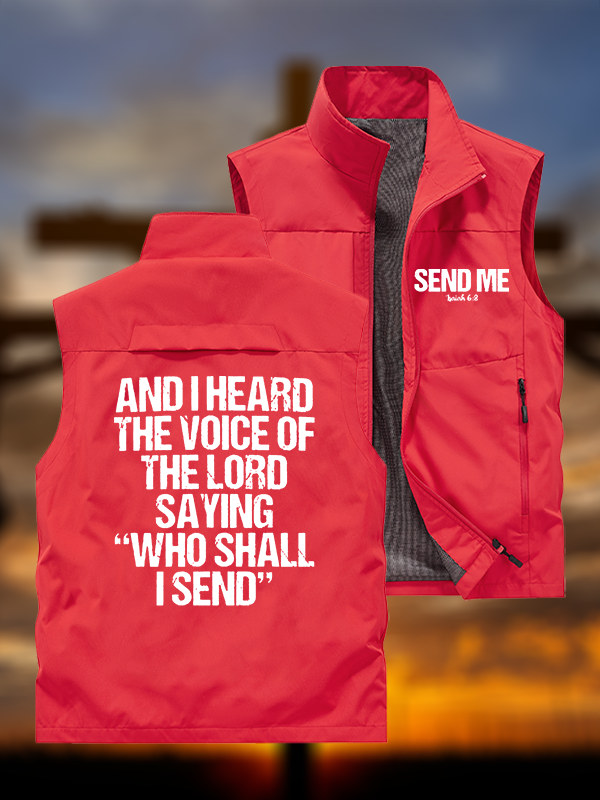 Send Me Isaiah 6:8 Jesus God Christian Outdoor Quick-dry Vest