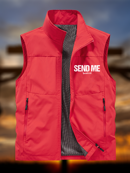 Isaiah 6:8 - SEND ME Jesus God Christian Outdoor Quick-dry Vest