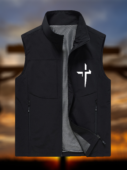 Cross Jesus God Christian Outdoor Quick-dry Vest