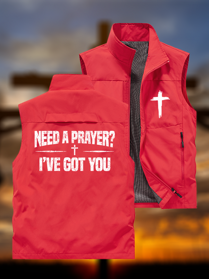 Need A Prayer? I've Got You Jesus God Christian Outdoor Quick-dry Vest
