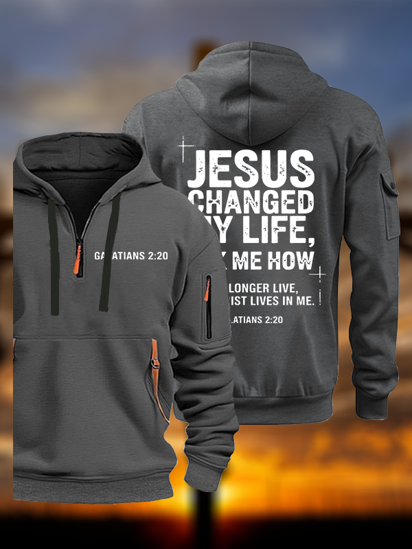 Jesus Changed My Life Jesus God Christian Zipper Hoodies