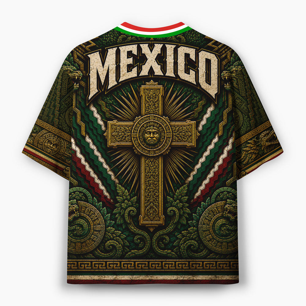 Mexico Faith Over Fear Christian Mesh Jersey