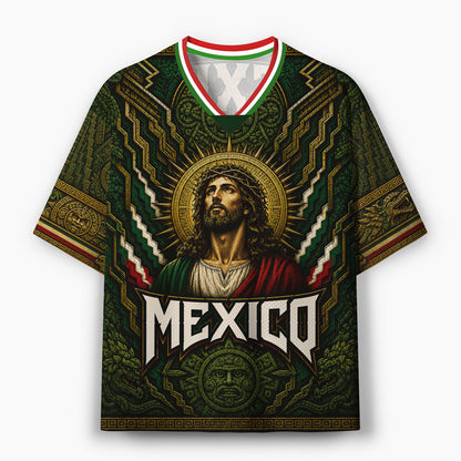 Mexico Faith Over Fear Christian Mesh Jersey