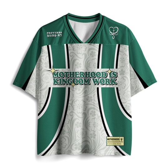 Motherhood Is Kingdom Work Christian Mesh Jersey