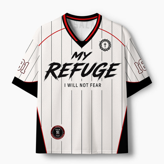 My Refuse I Will Not Fear Christian Mesh Jersey
