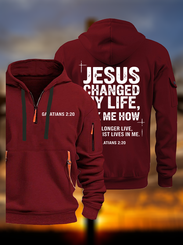 Jesus Changed My Life Jesus God Christian Zipper Hoodies