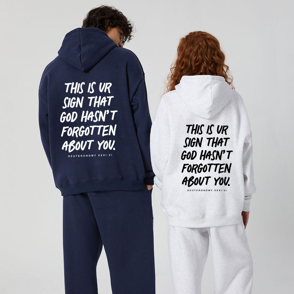 Not Forsaken Christian Premium Fleece Hoodie Set