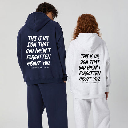 Not Forsaken Christian Premium Fleece Hoodie Set