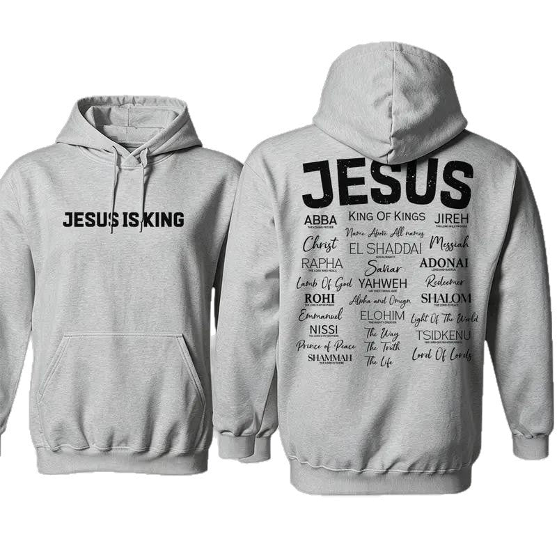 Men's Jesus Is King Graphic Pullover Hoodie