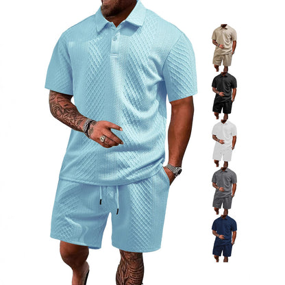 Trendy Textured Polo Shorts Outfit
