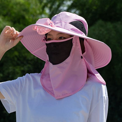 USB Rechargeable Sun Protection Hat with Cooling Fan