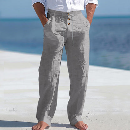 LIGHTWEIGHT LINEN SUMMER PANTS