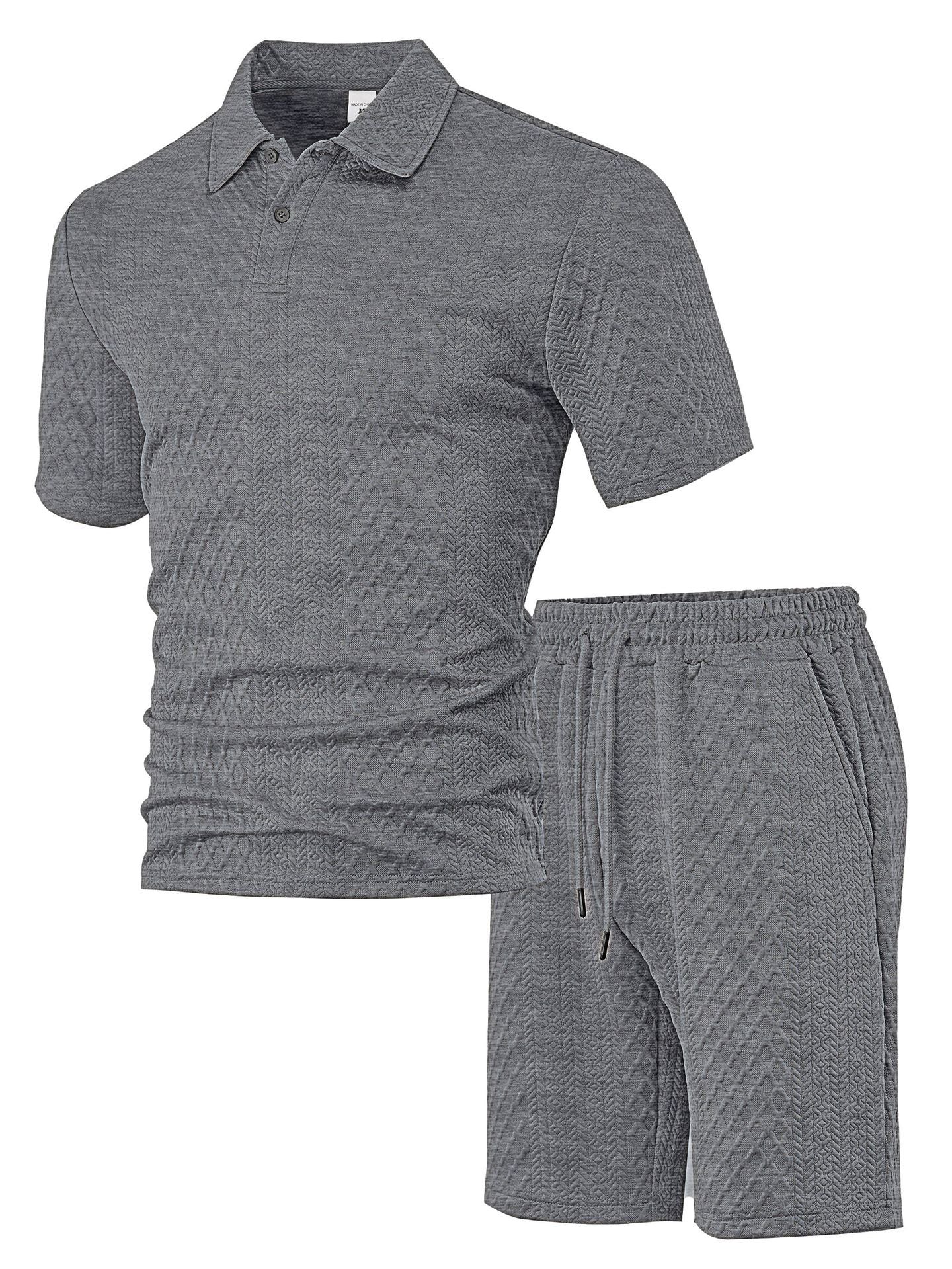 Trendy Textured Polo Shorts Outfit