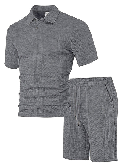 Trendy Textured Polo Shorts Outfit