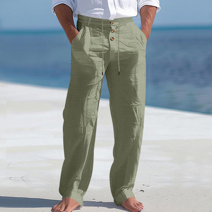 LIGHTWEIGHT LINEN SUMMER PANTS
