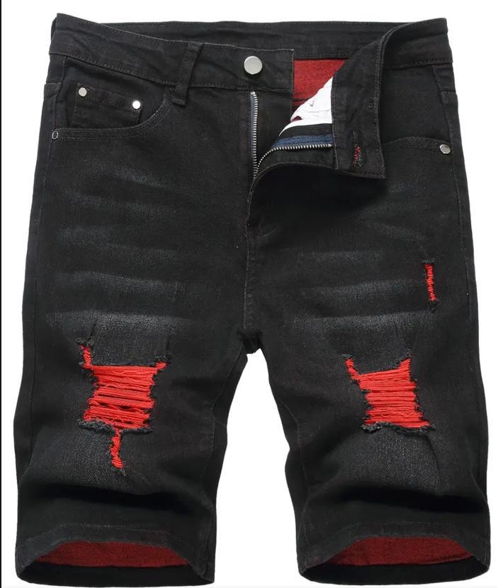 Men’s Ripped Denim Shorts