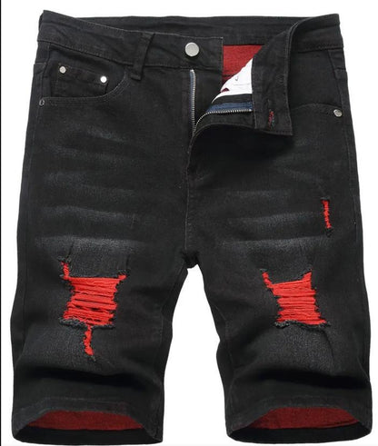 Men’s Ripped Denim Shorts
