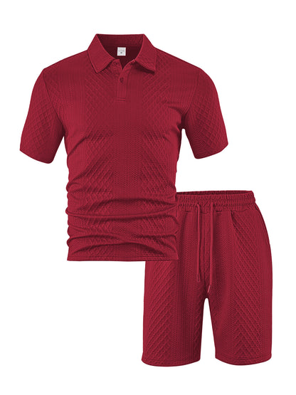 Trendy Textured Polo Shorts Outfit