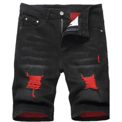 Men’s Ripped Denim Shorts