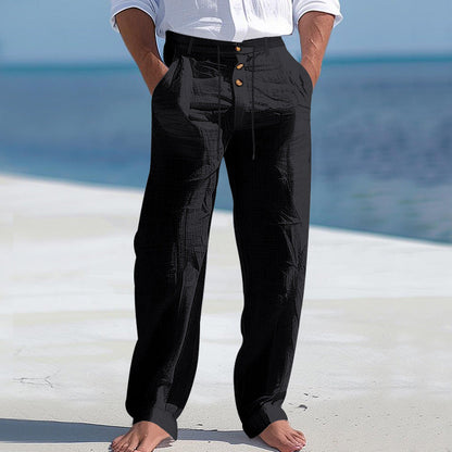 LIGHTWEIGHT LINEN SUMMER PANTS