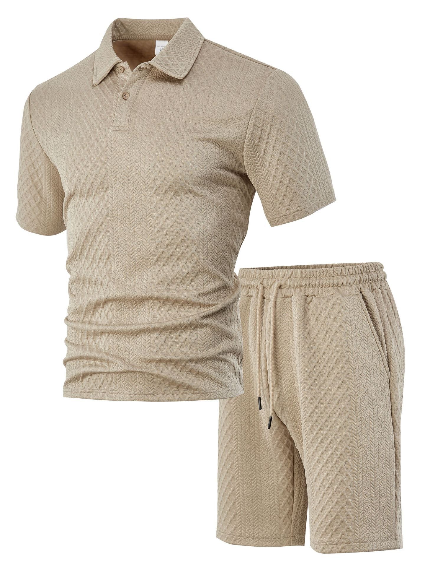 Trendy Textured Polo Shorts Outfit