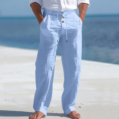 LIGHTWEIGHT LINEN SUMMER PANTS