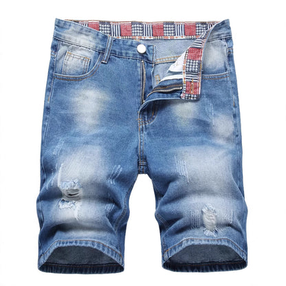 Men’s Ripped Denim Shorts