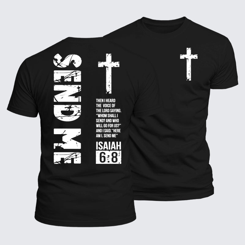 Luxe Mercerized Cotton Tee - Send Me Isaiah 6:8