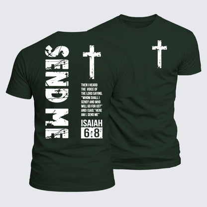 Luxe Mercerized Cotton Tee - Send Me Isaiah 6:8