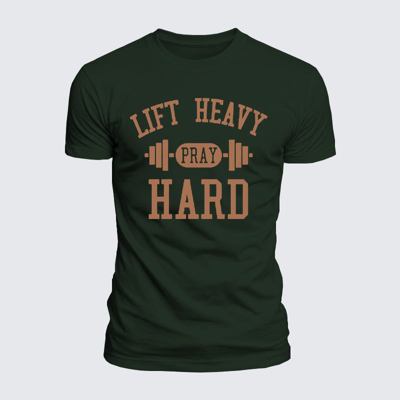 Luxe Mercerized Cotton Tee - Lift Heavy Pray Hard