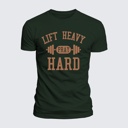 Luxe Mercerized Cotton Tee - Lift Heavy Pray Hard