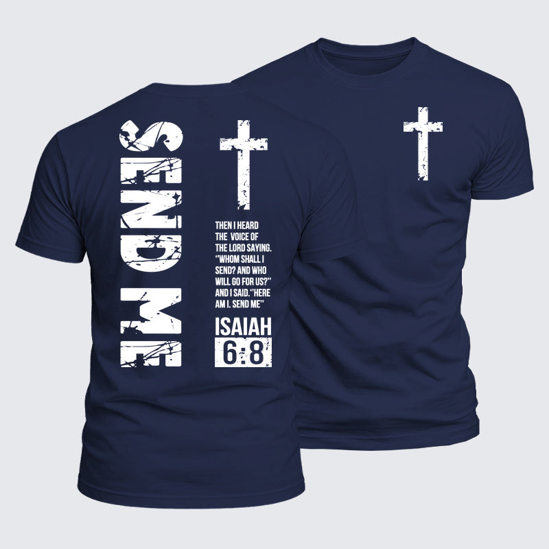 Luxe Mercerized Cotton Tee - Send Me Isaiah 6:8