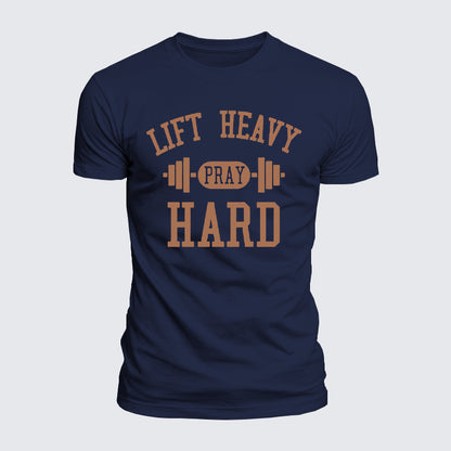 Luxe Mercerized Cotton Tee - Lift Heavy Pray Hard