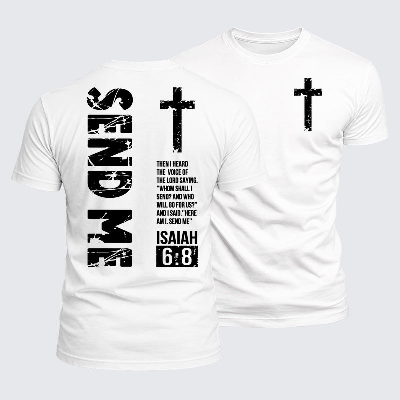 Luxe Mercerized Cotton Tee - Send Me Isaiah 6:8