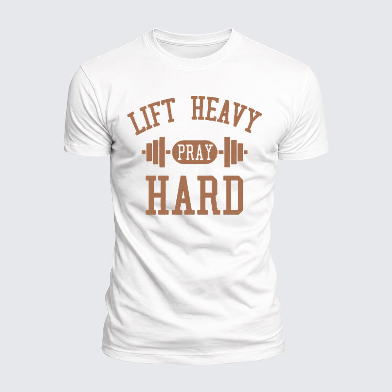 Luxe Mercerized Cotton Tee - Lift Heavy Pray Hard