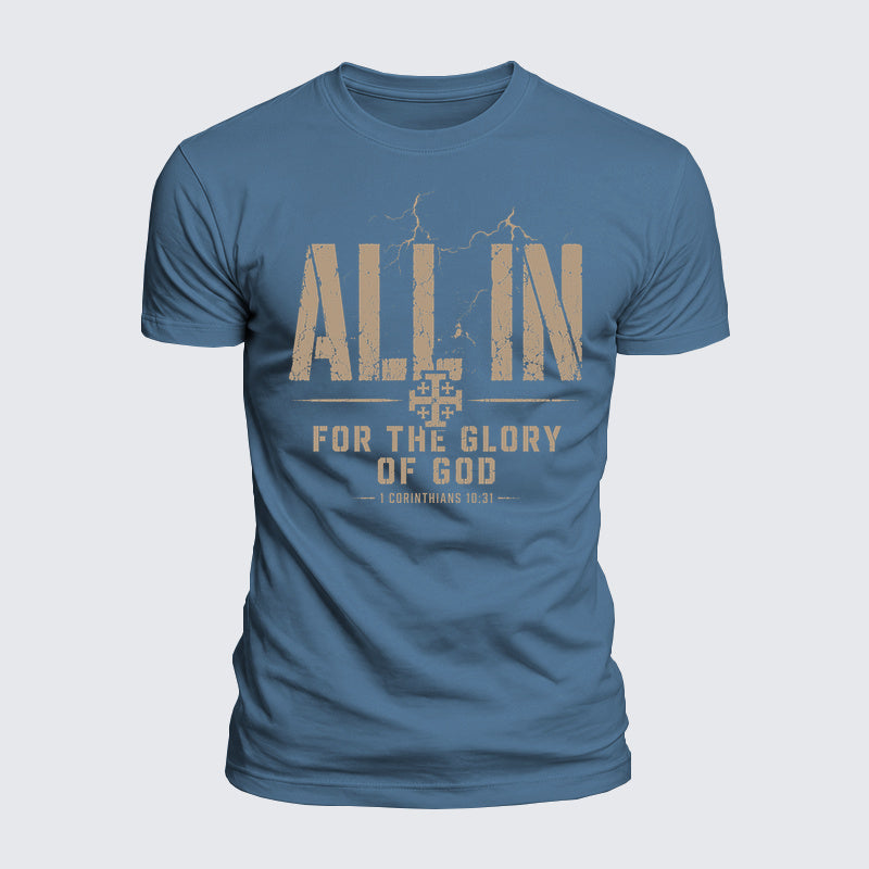 Luxe Mercerized Cotton Tee - All In 1 Corinthians 10:31