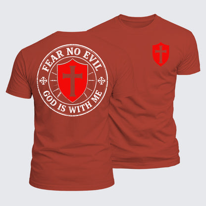 Luxe Mercerized Cotton Tee - Fear No Evil God Is With Me
