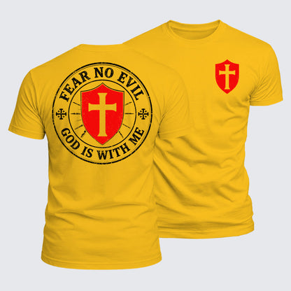 Luxe Mercerized Cotton Tee - Fear No Evil God Is With Me