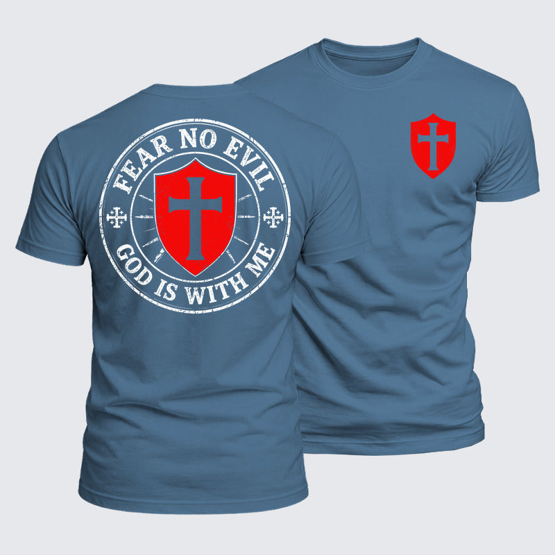 Luxe Mercerized Cotton Tee - Fear No Evil God Is With Me