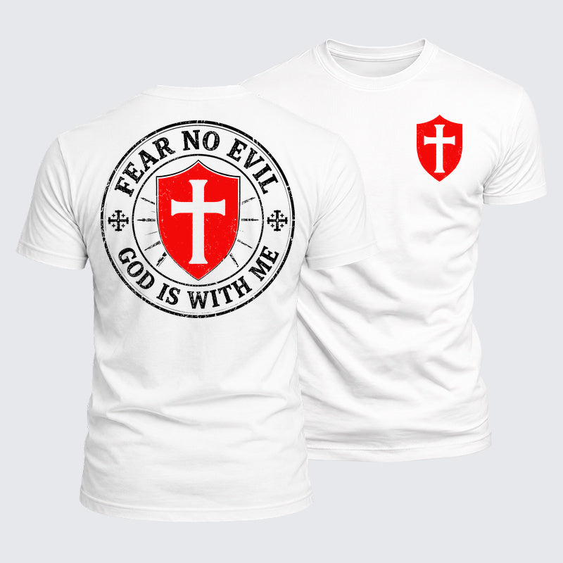 Luxe Mercerized Cotton Tee - Fear No Evil God Is With Me