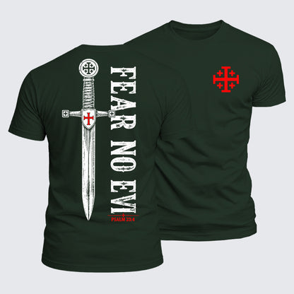 Luxe Mercerized Cotton Tee - Fear No Evil