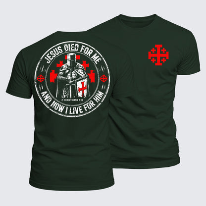 Luxe Mercerized Cotton Tee - Jesus Died For Me And Now I Live For Him