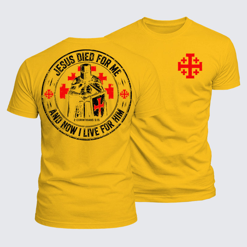 Luxe Mercerized Cotton Tee - Jesus Died For Me And Now I Live For Him