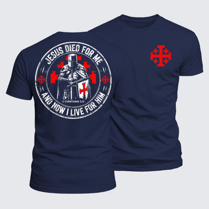 Luxe Mercerized Cotton Tee - Jesus Died For Me And Now I Live For Him