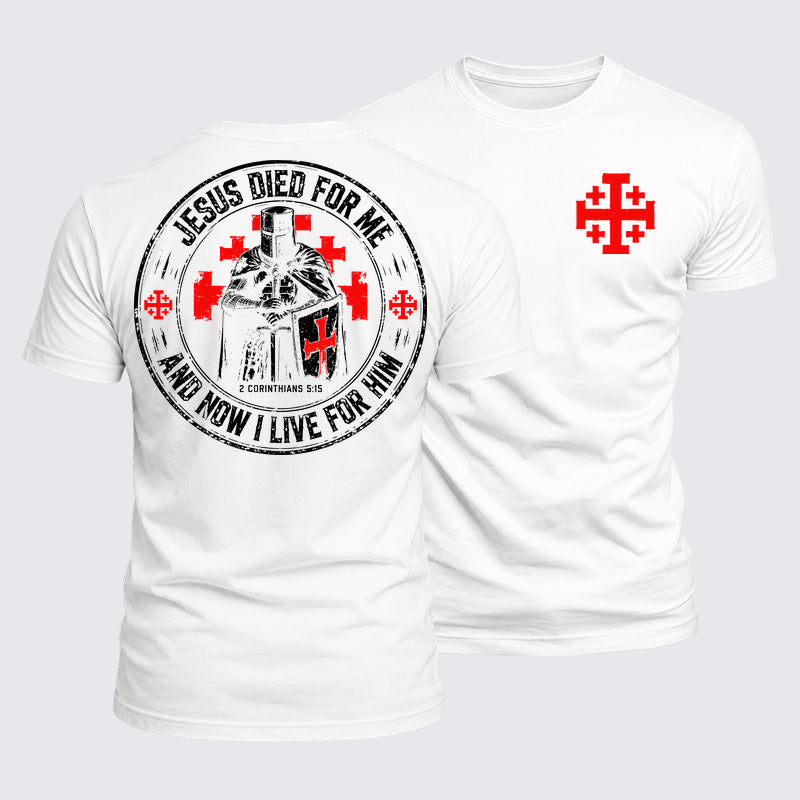 Luxe Mercerized Cotton Tee - Jesus Died For Me And Now I Live For Him