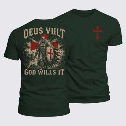 Luxe Mercerized Cotton Tee - Deus Vult